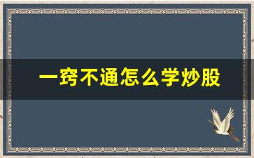 一窍不通怎么学炒股 知乎(一窍不通怎么买股票)_https://www.haiwangdasha.com_上交所_第1张